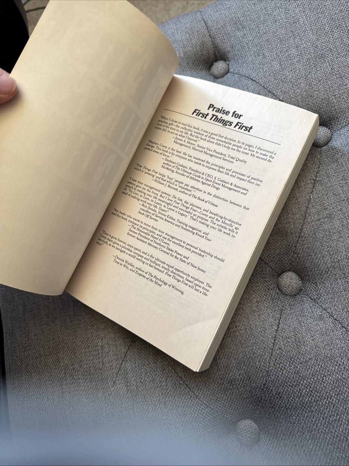First Things First by A. Roger Merrill, Rebecca R. Merrill and Stephen R. Covey