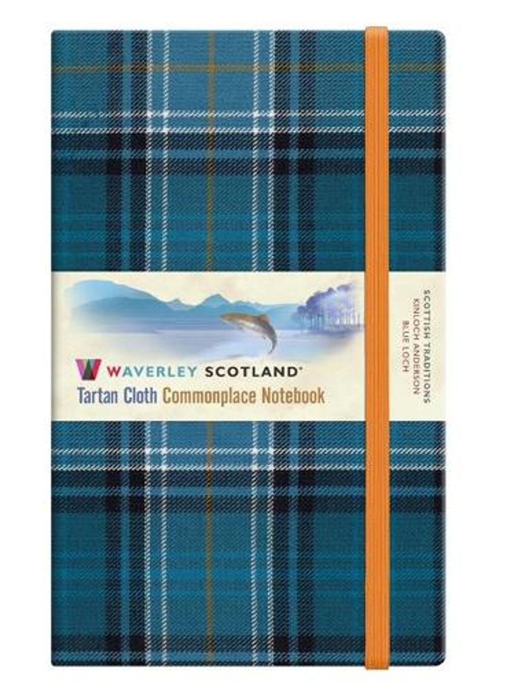 Blue Loch Waverley Tartan Notebook/Journal: Large: 21 x 13cm by Ron Grosset Hard