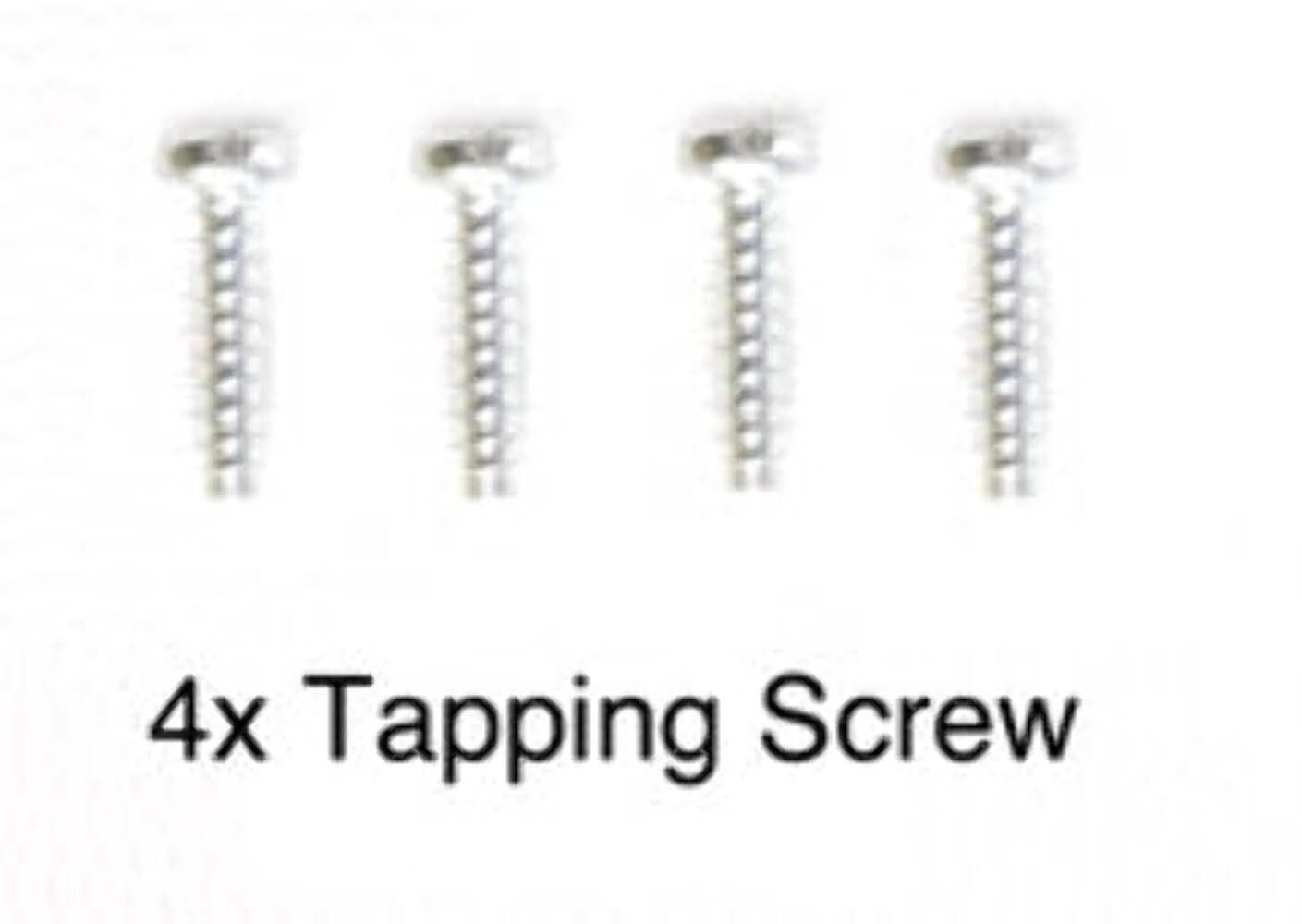 Tamiya 9805629 GP 3X12mm Self Tapping Screw 4 Pack