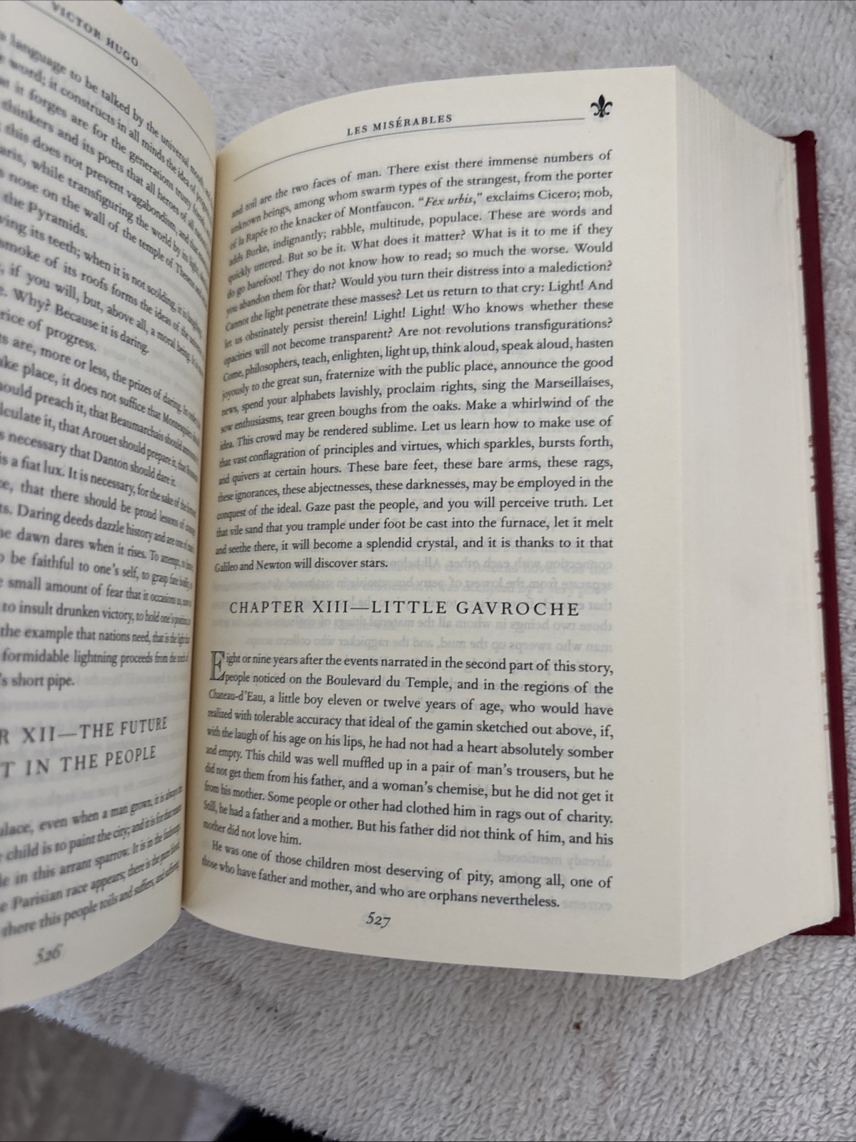 Les MISERABLES by Victor Hugo Deluxe Soft Faux Leather Classic Painted edges NEW