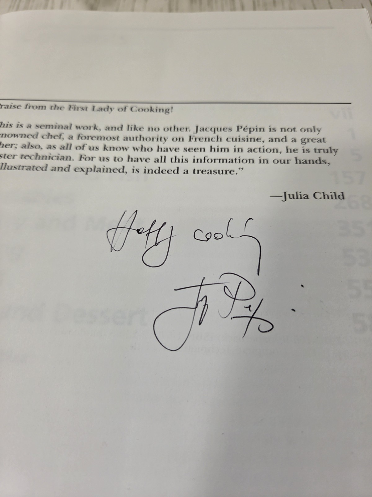 Signed Jacques Pepin’s Complete Techniques: More Than 1000 Preparations