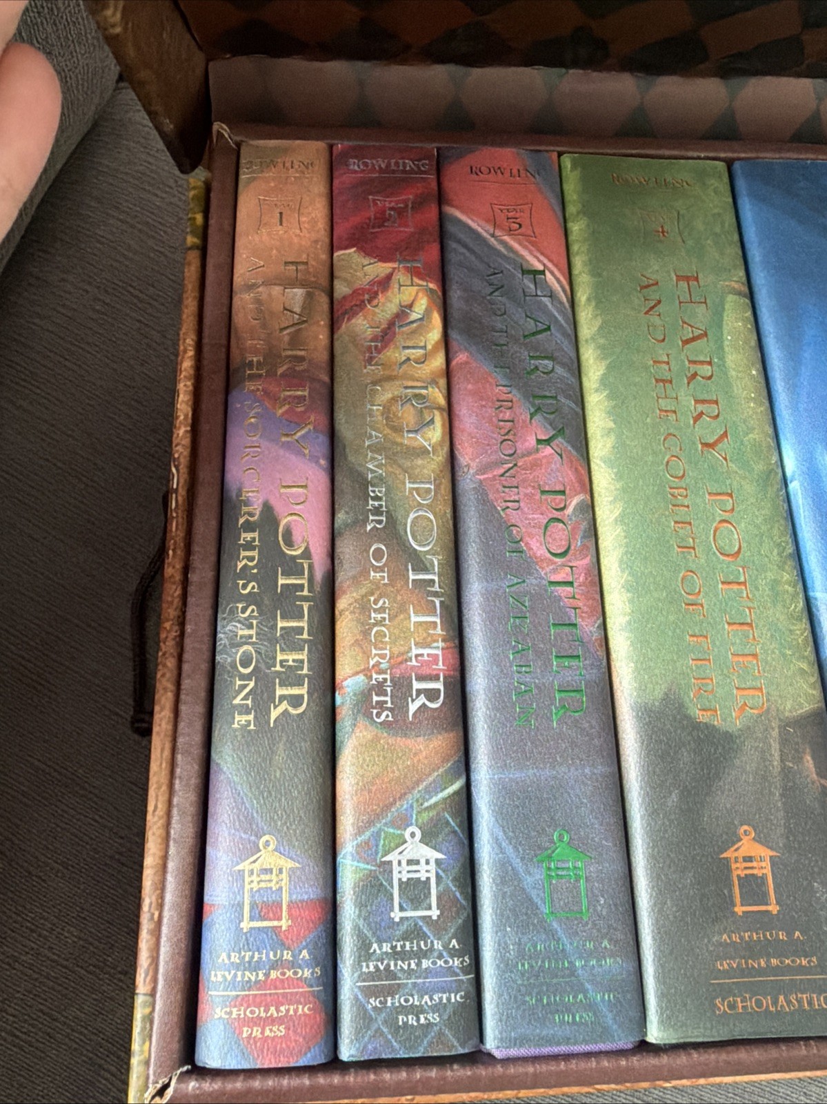 Harry Potter Trunk Chest Set Hardcover Books 1-7 Limited Edition