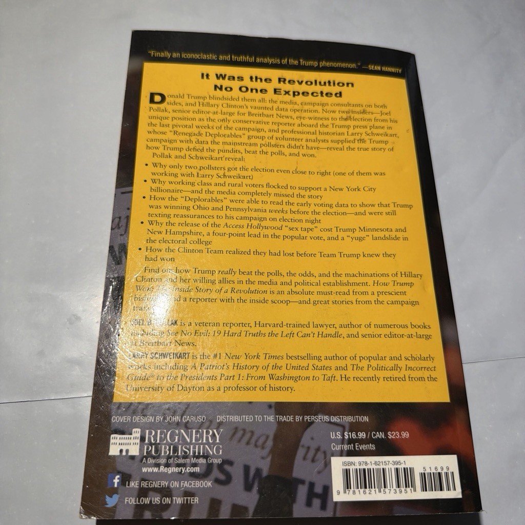 Regnery Publishing How Trump Won: Inside Story of a Revolution TPB 2017