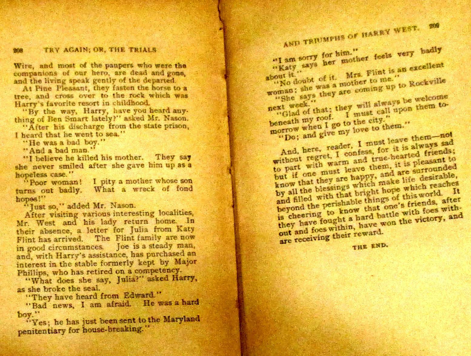 Try Again or The Trials and Triumphs Of Harry West H/C Vintage 209 Pages