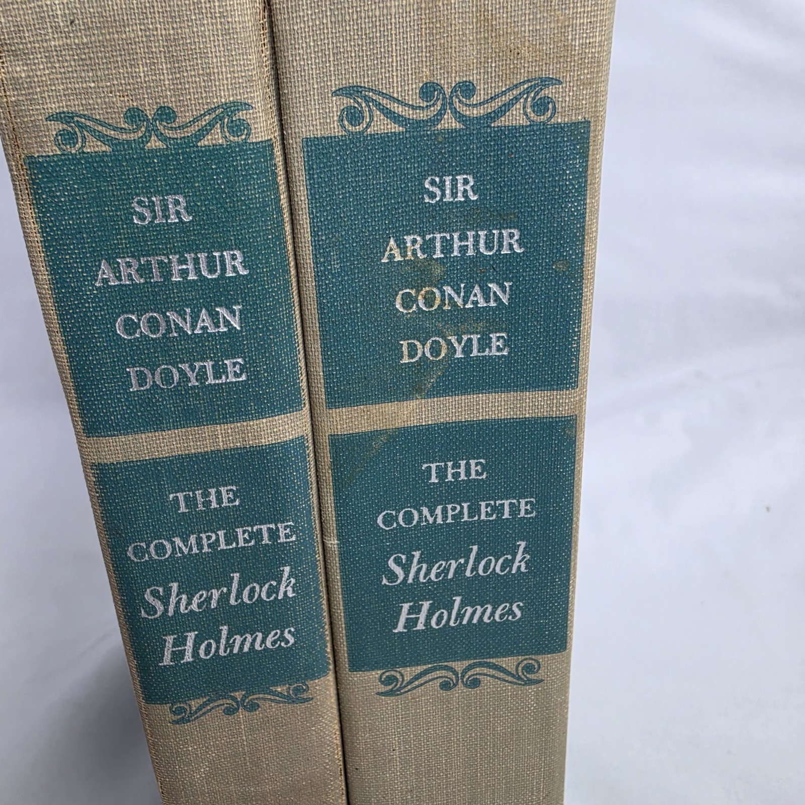 1953 The Complete Sherlock Holmes by Sir Arthur Conan Doyle Vol 1 & 2 HC Set