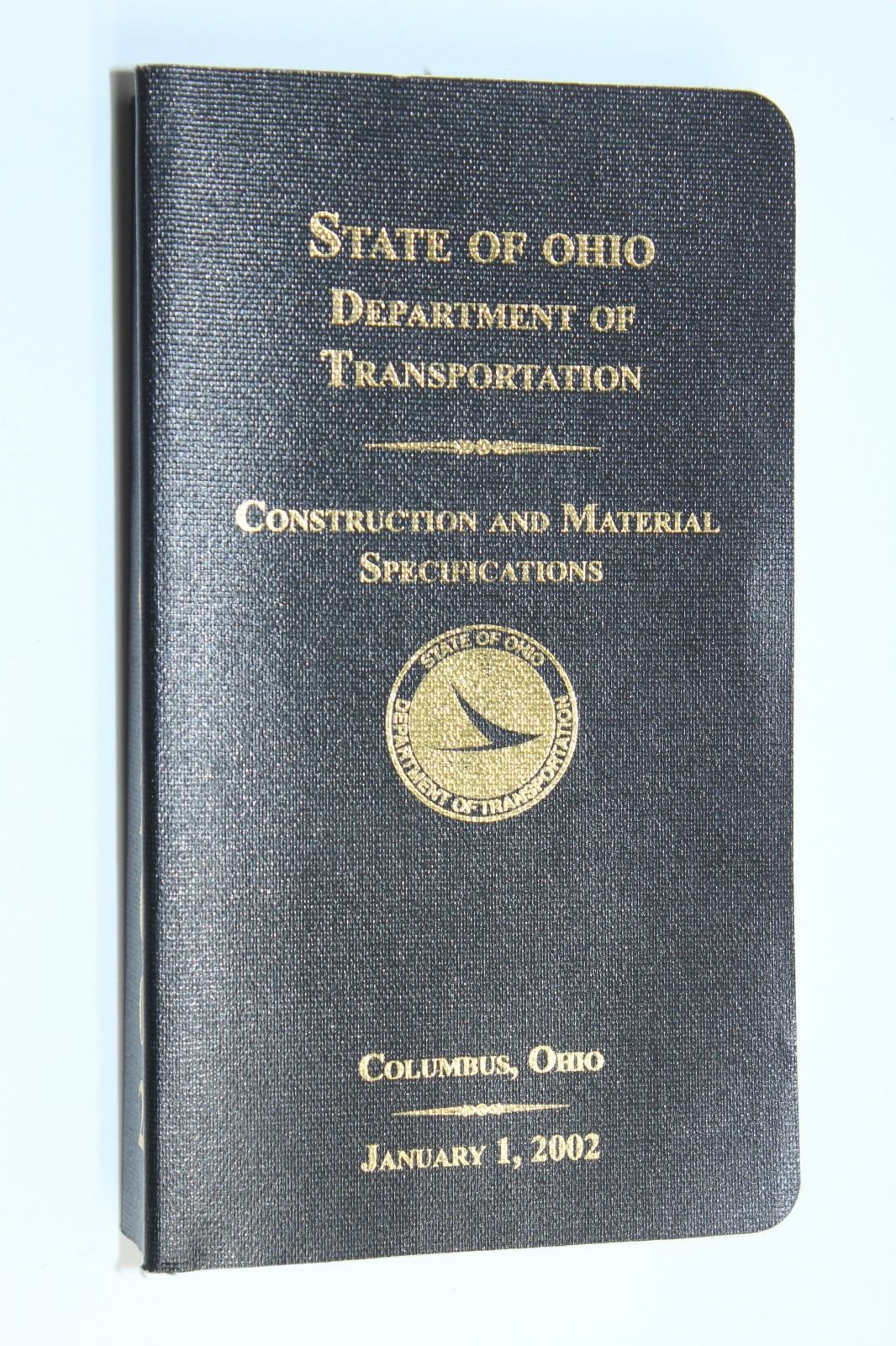 2002 Construction & Material Specifications State of Ohio Dept of Transportation