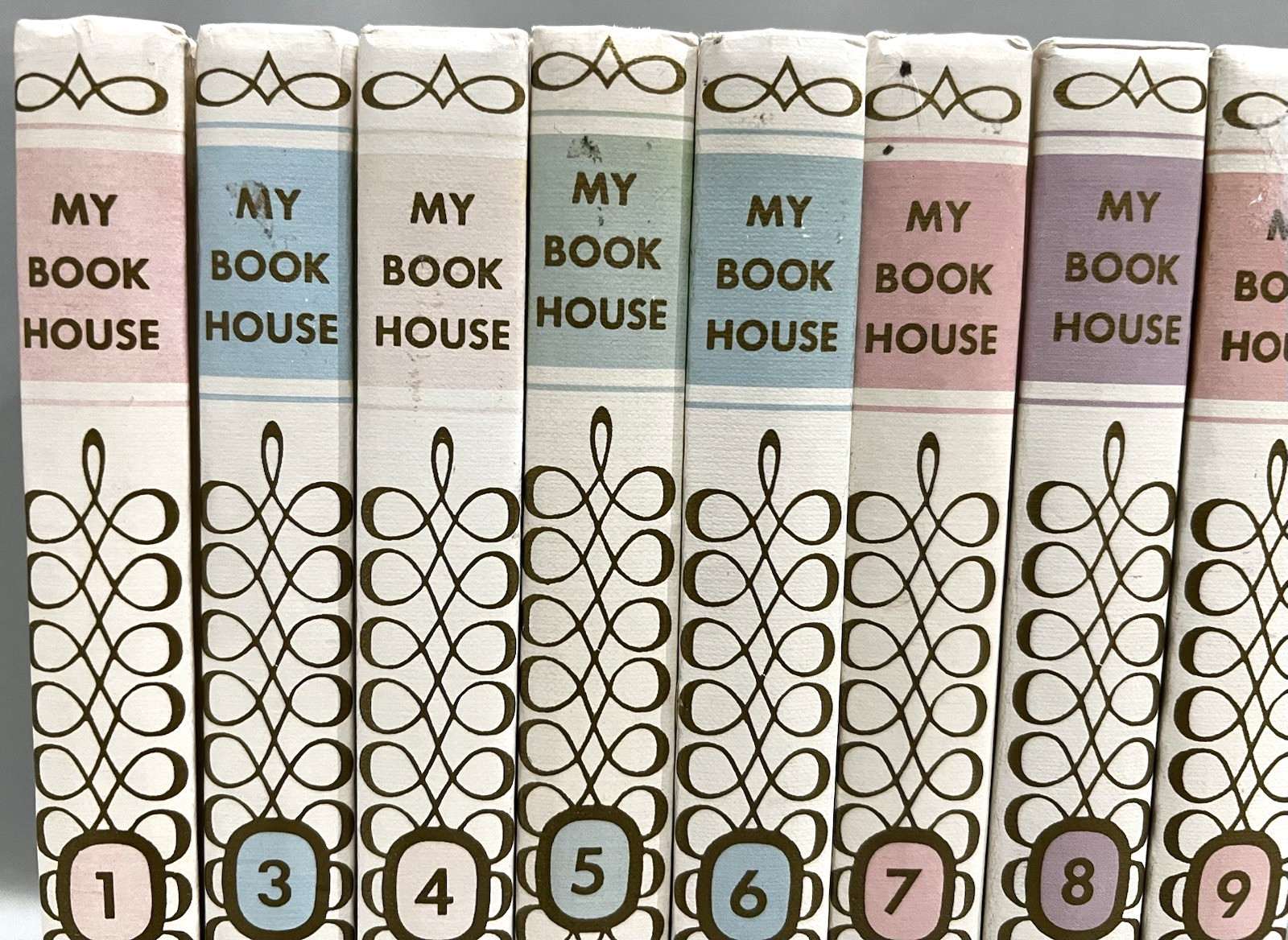 MY BOOK HOUSE Children Stories-Missing Vol. 2-Hardback (c) 1971-SET of 11