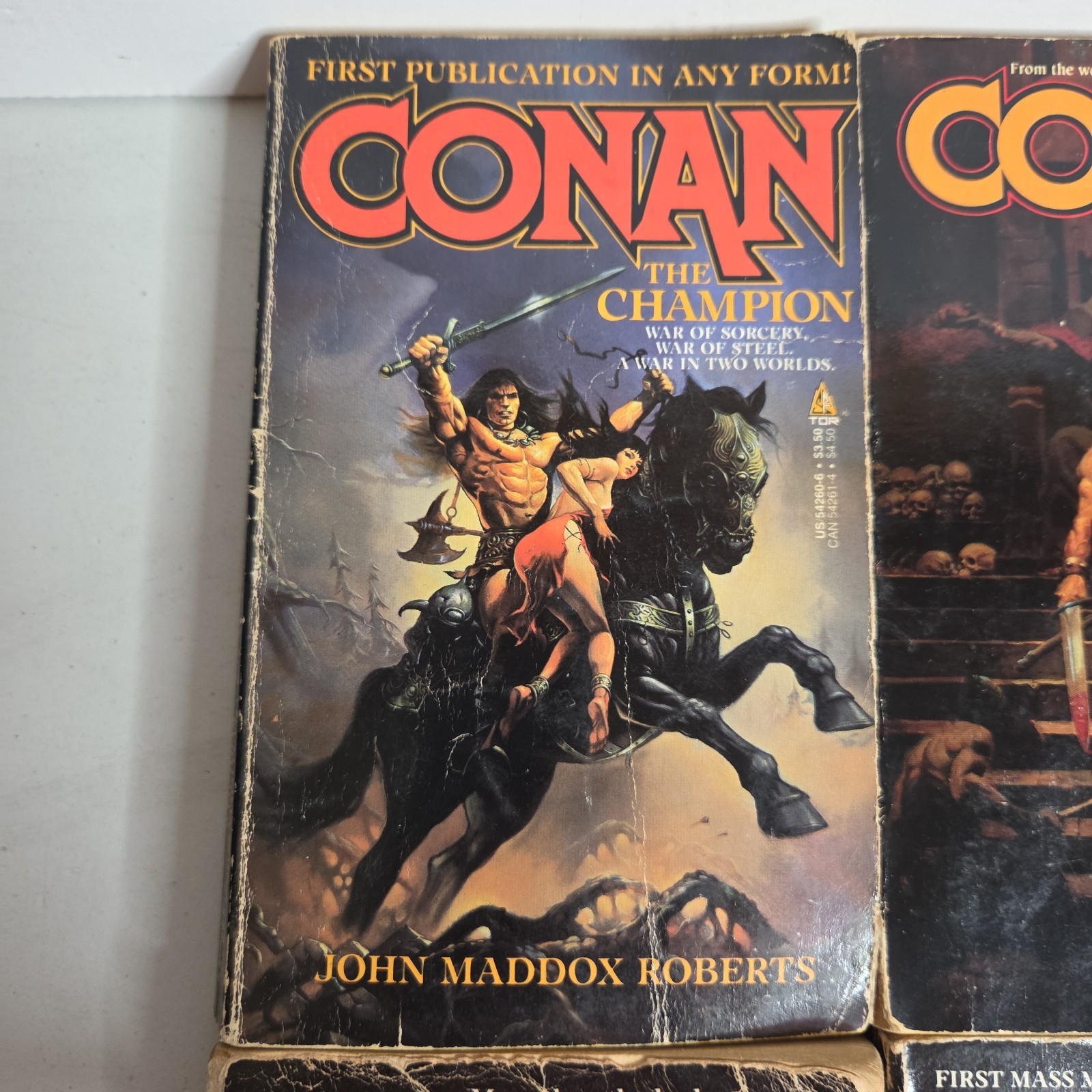 CONAN THE BARBARIAN 12x PAPERBACK Book LOT Fantasy TOR Robert Jordan