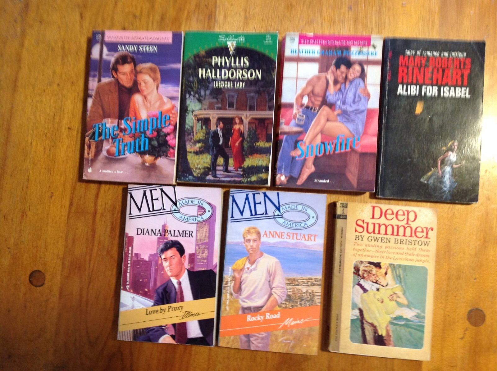 Lot of 7 Vintage Paperback Romance Novels – Free Shipping