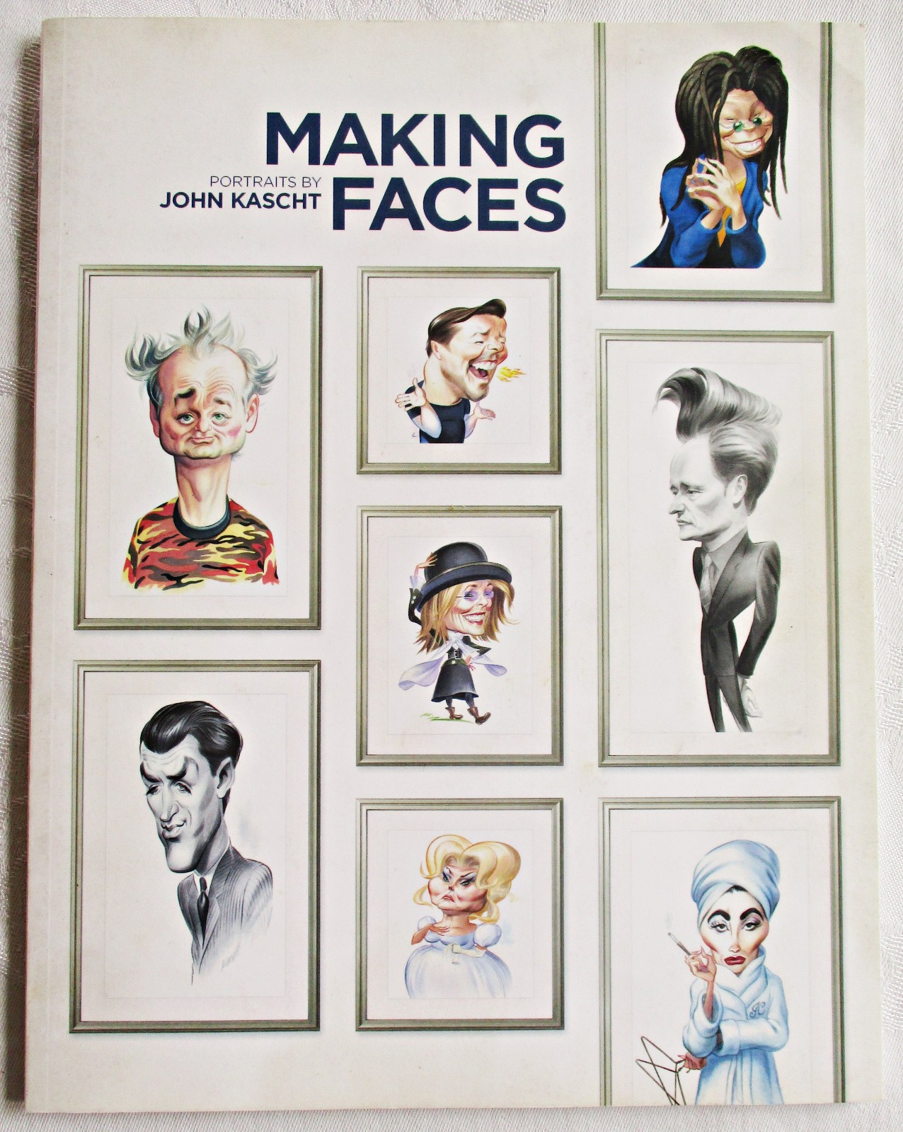 Making Faces: Portraits by John Kascht SC caricatures SIGNED