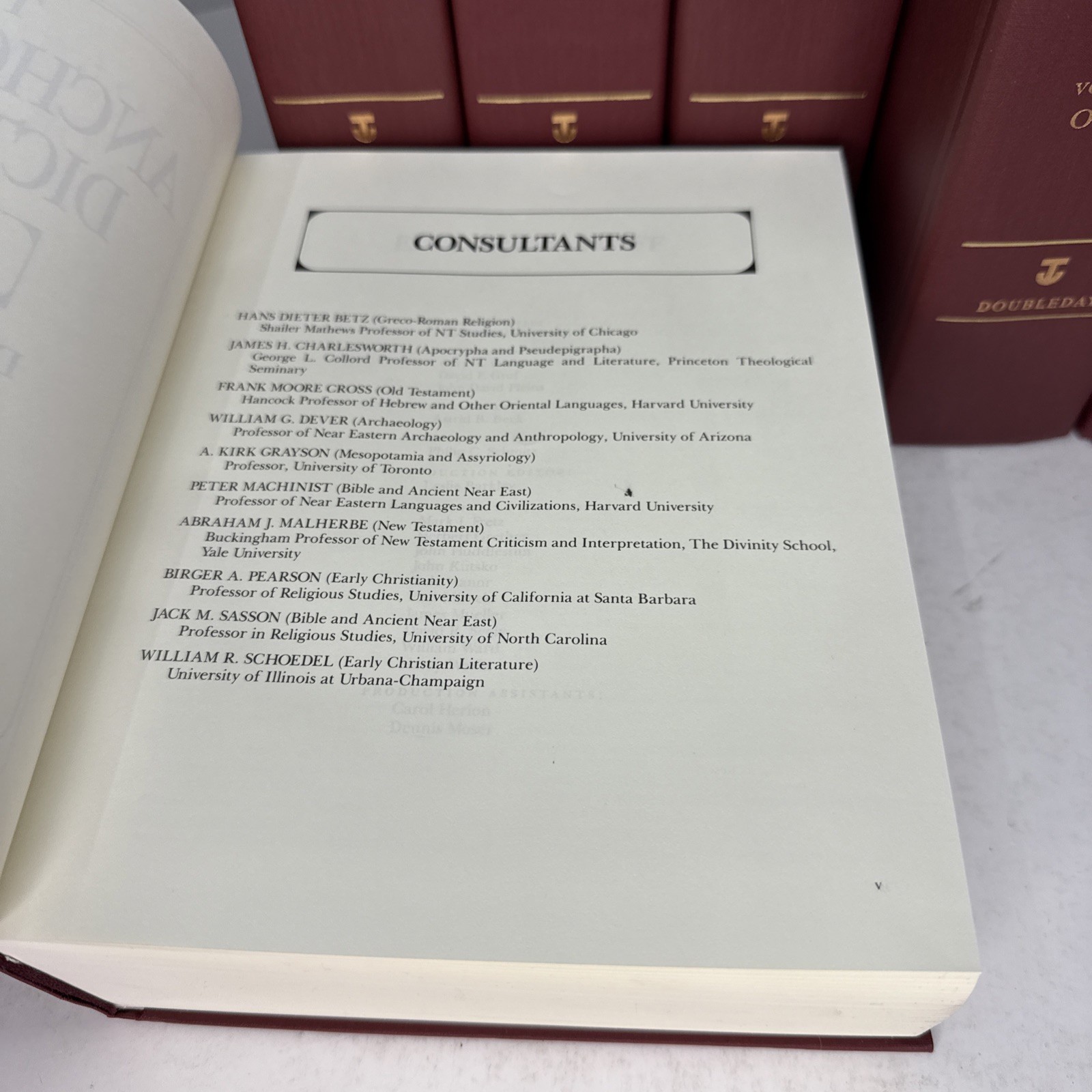 Anchor Bible Dictionary 6 Vol Set First Edition 1992 Doubleday Freedman VGC++