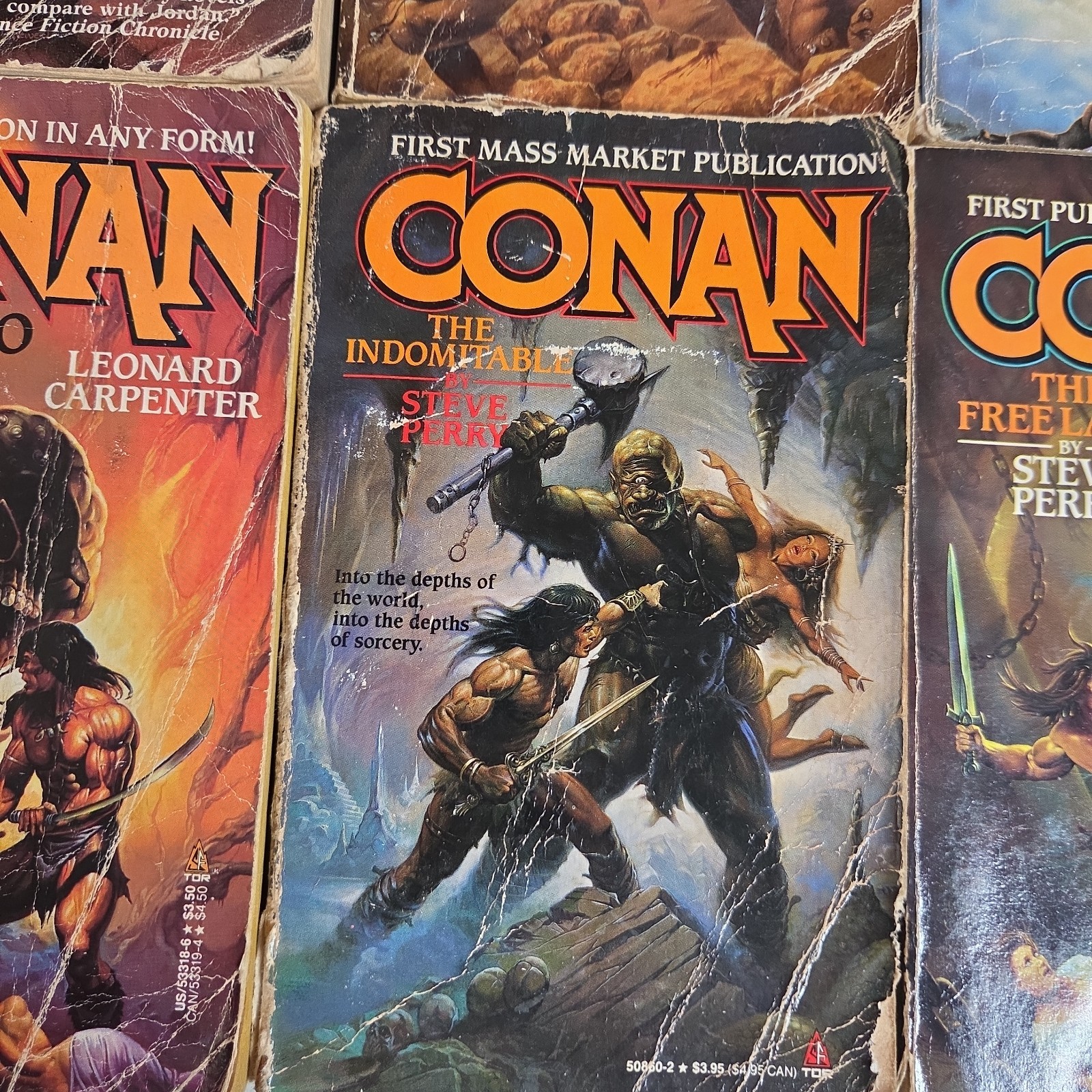 CONAN THE BARBARIAN 12x PAPERBACK Book LOT Fantasy TOR Robert Jordan
