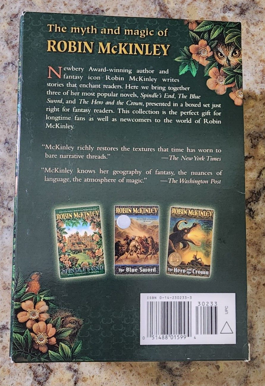 Robin McKinley Collection Boxed Set Blue Sword Spindler’s End, The Hero, & Crown