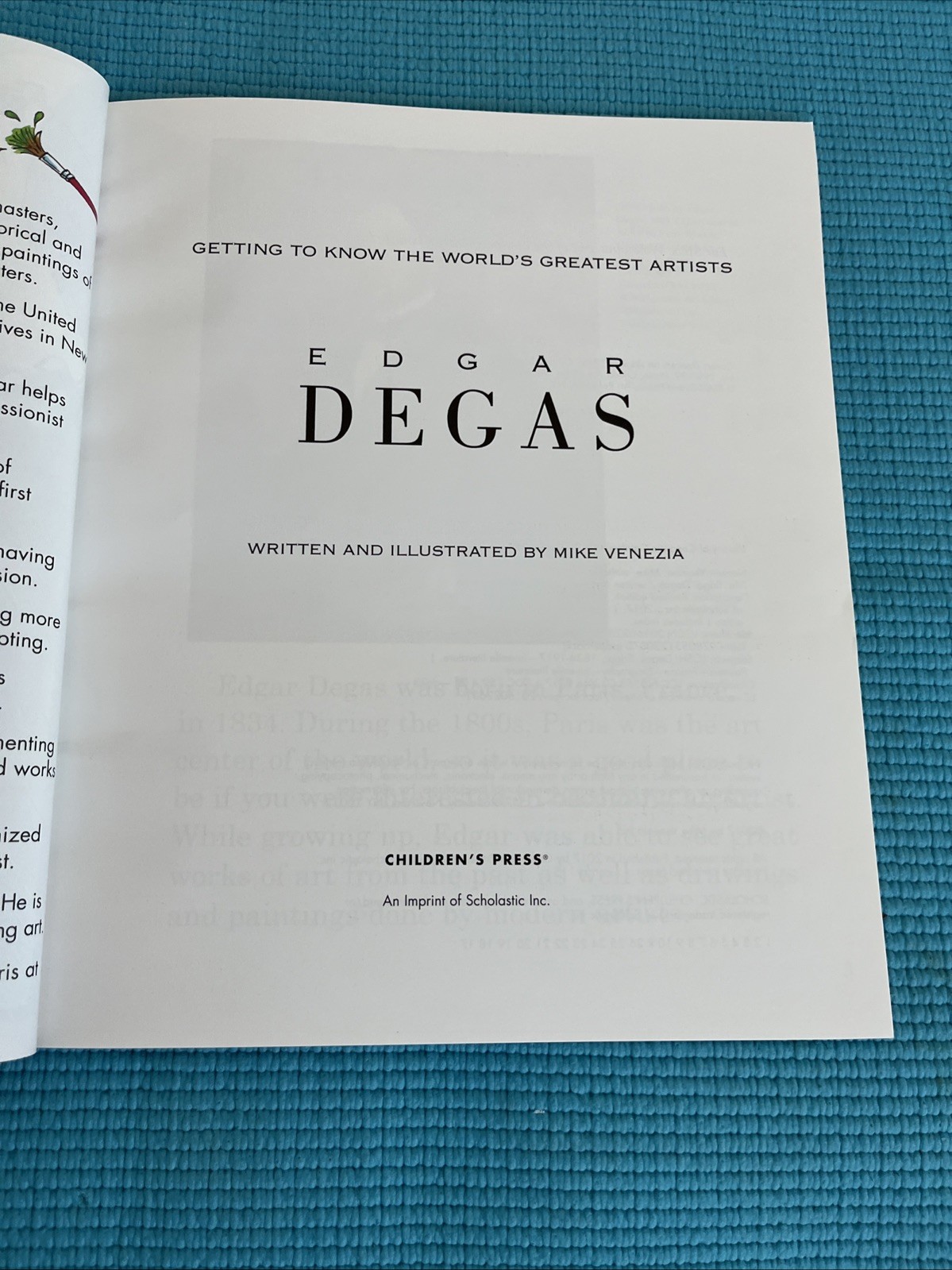 Edgar Degas (Revised Edition) (Getting to Know the World’s Greatest Artists) by