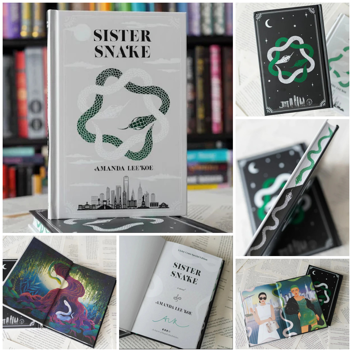 Amanda Lee Koe Sister Snake LitJoy Crate Signed Special Edition Sprayed Edges Nw