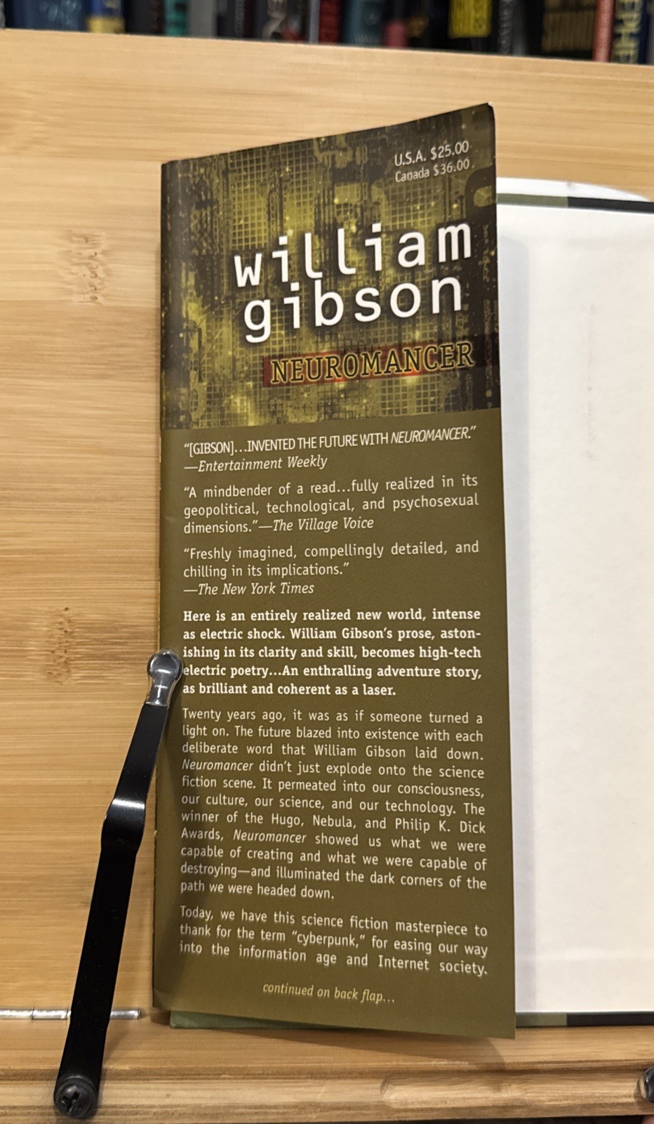 Neuromancer 20th Anniversary – William Gibson (2004, Hardcover) MAILS FAST, G