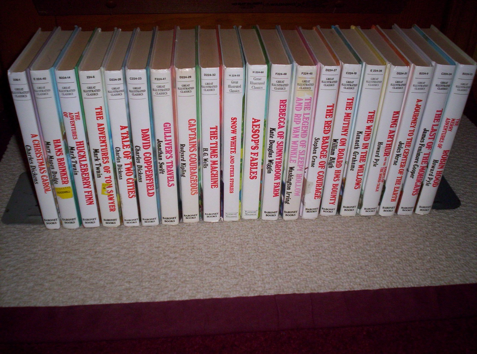 LOT of 20 GREAT ILLUSTRATED CLASSICS HCs-AESOP’S FABLES–SNOW WHITE-HANS BRINKER