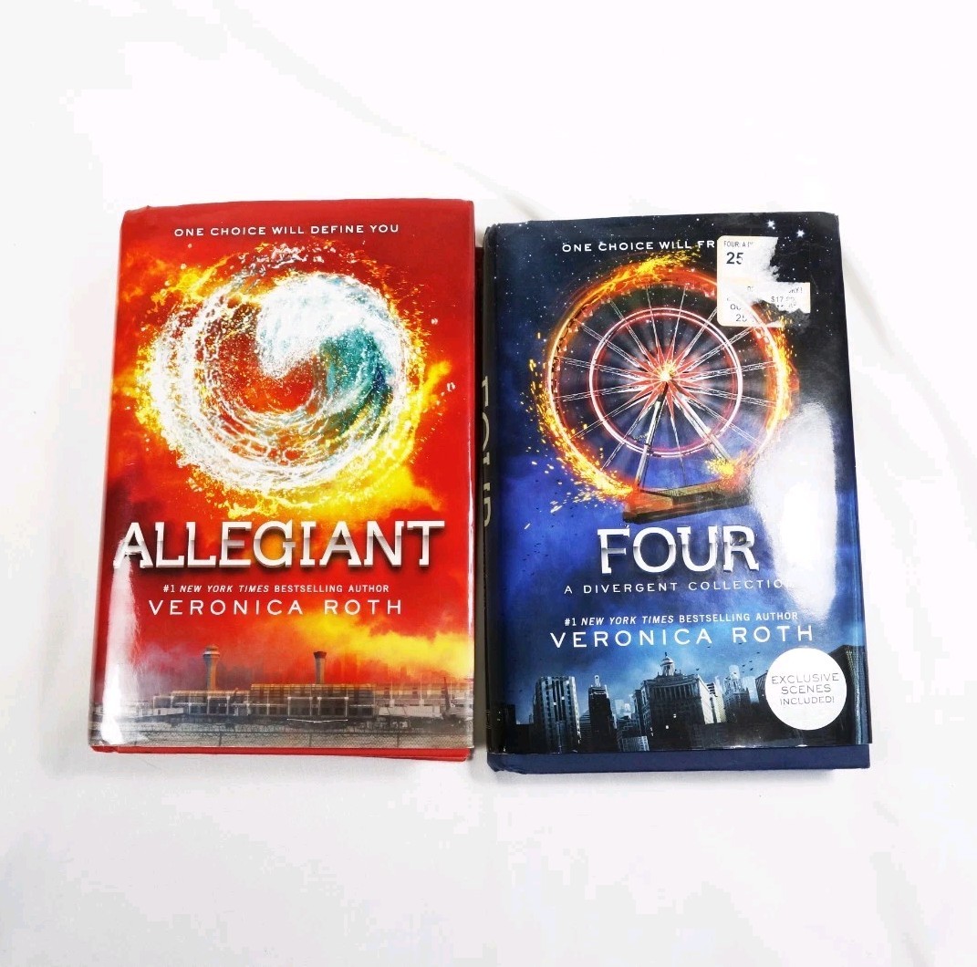 Lot of Veronica Roth Books Divergent: Allegiant, Four (Hard Cover)