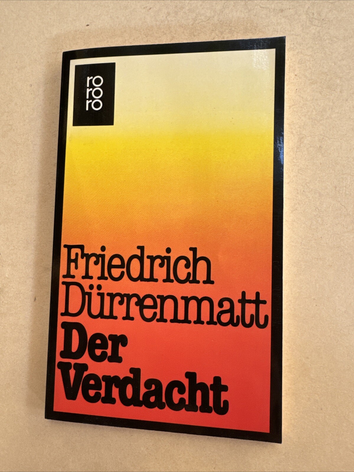 40209 Friedrich Dürrenmatt DER VERDACHT Roman