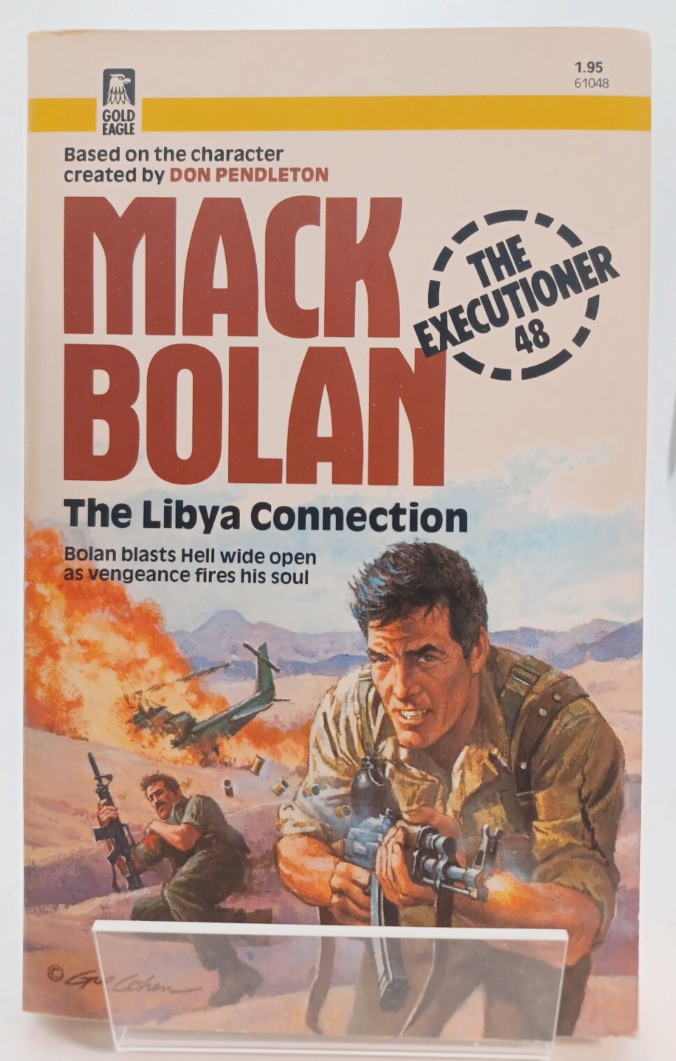Mack Bolan Executioner #48 The Lybia Connection VTG 80’s 1st Gold Eagle PB