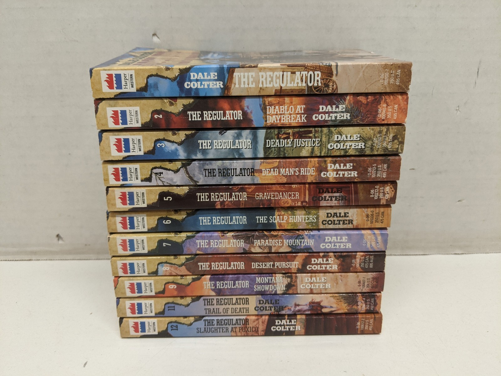 The Regulator Complete Series Books 1-9, 11-12 Western Paperbacks by Dale Colter