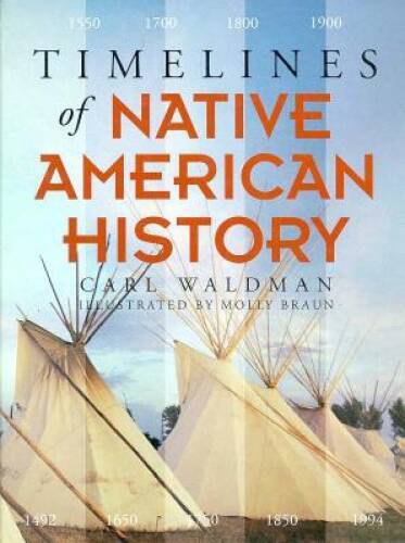Timelines of Native American History – Hardcover By Waldman, Carl – VERY GOOD
