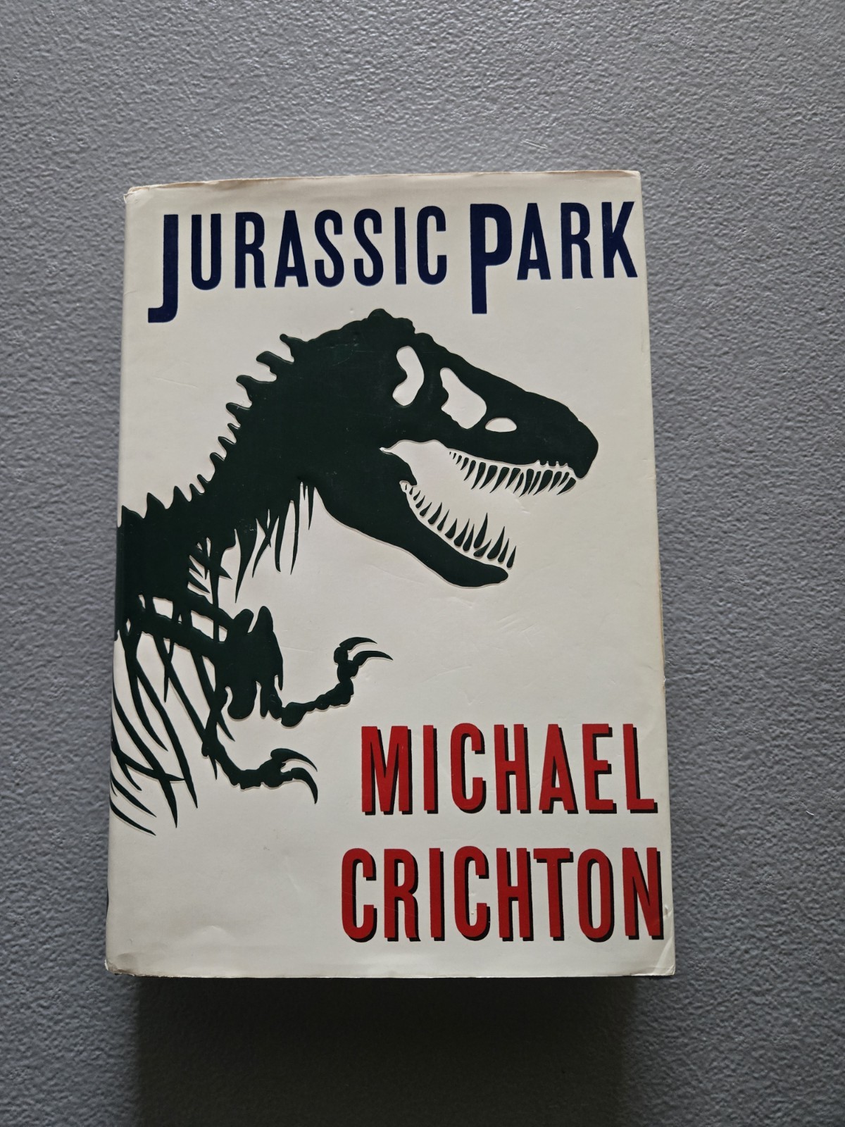Jurassic Park by Michael Crichton – First Trade Edtion, First Print 1990 HCDJ