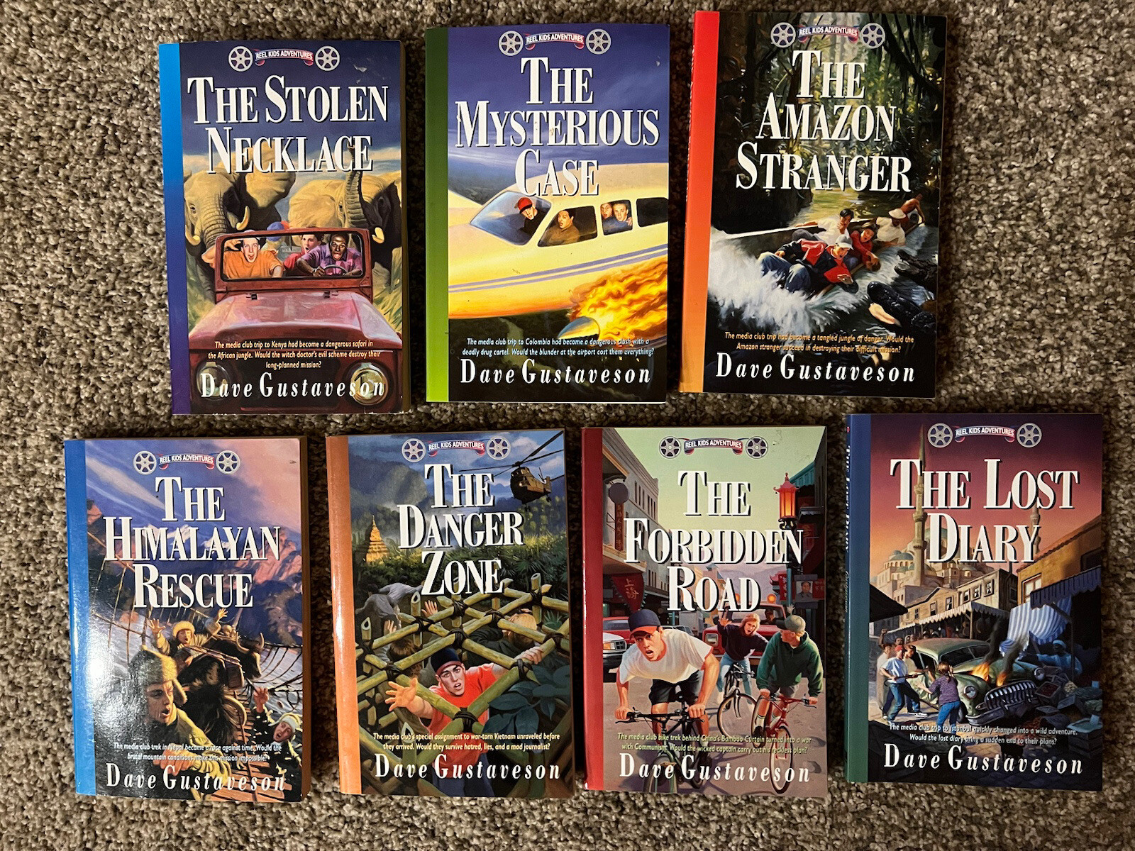 Lot Of 7 Reel Kids Adventures Dave Gustaveson Books