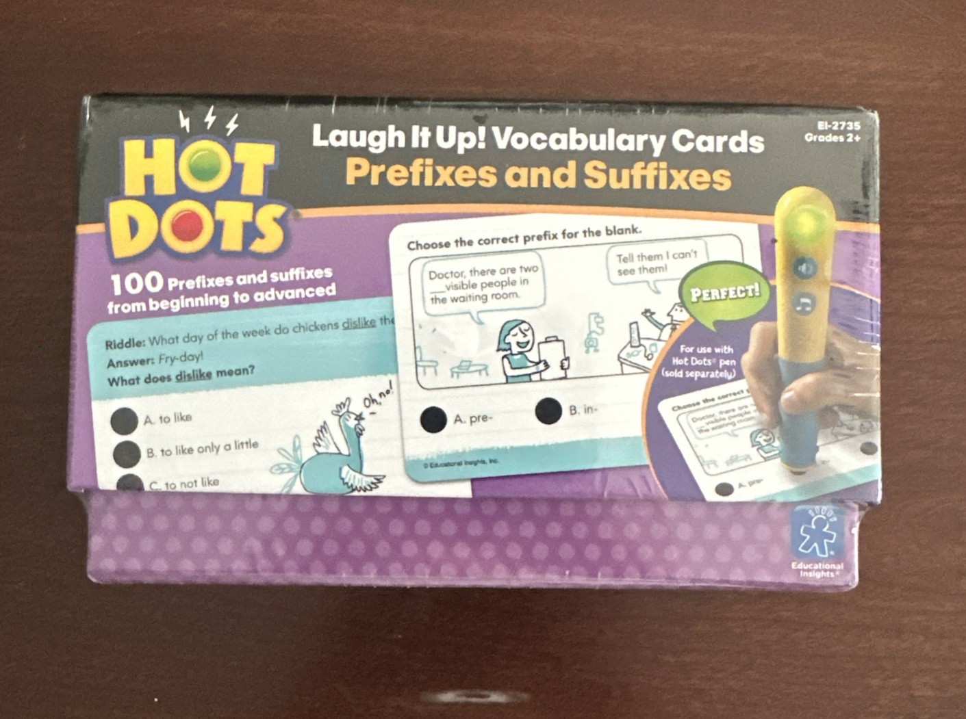 Hot Dots Prefixes And Suffixes Learning Cards Grade 2+ Brand New El-2735