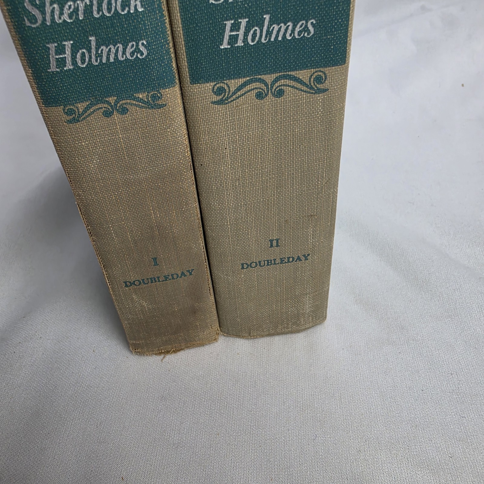 1953 The Complete Sherlock Holmes by Sir Arthur Conan Doyle Vol 1 & 2 HC Set