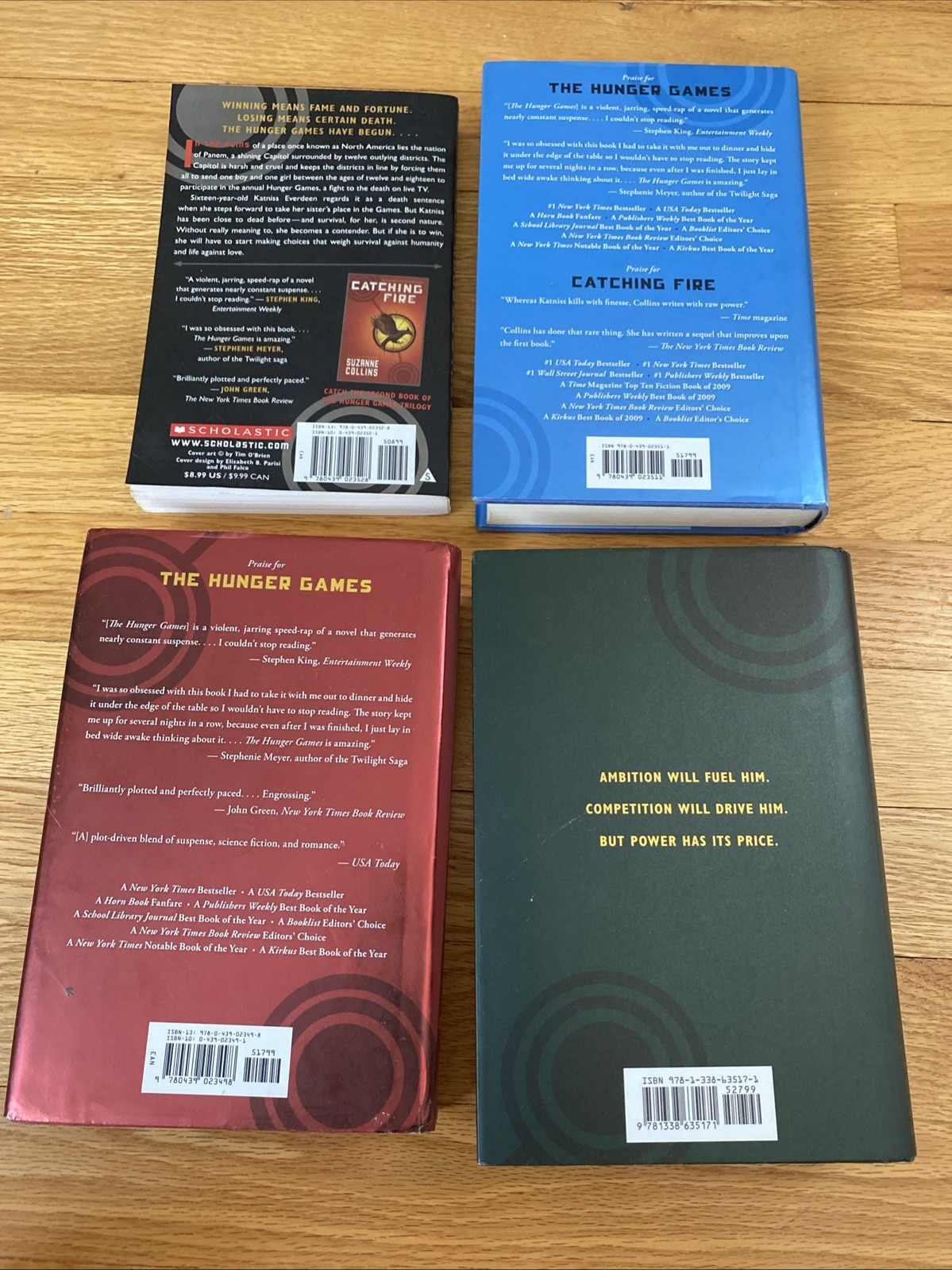 Hunger Games 4 Book Lot-Suzanne Collins! 3 Hardcover, 1 Trade, Great Condition!