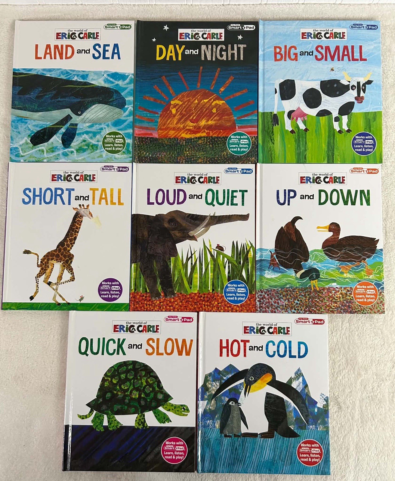 Lot Of 8 Eric Carle Hardback Children’s Books: Works With My First Smart Pad