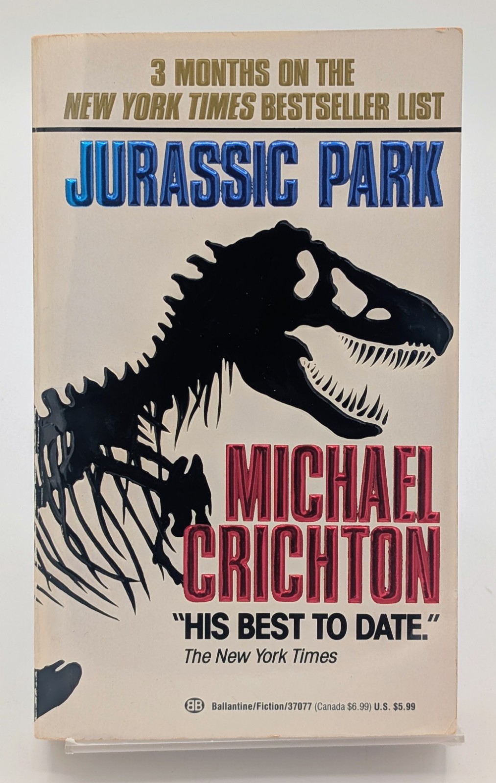 Michael Crichton Jurassic Park Lost World Paperback Lot Dinosaur Thriller
