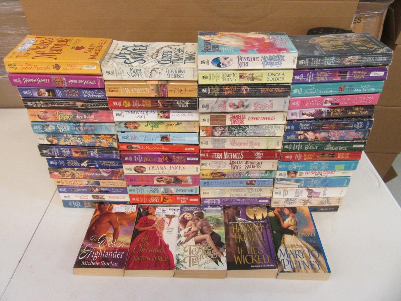 HUGE Lot (61) ZEBRA Historical Romance Books HANNAH HOWELL BERTRICE SMALL PUTNEY