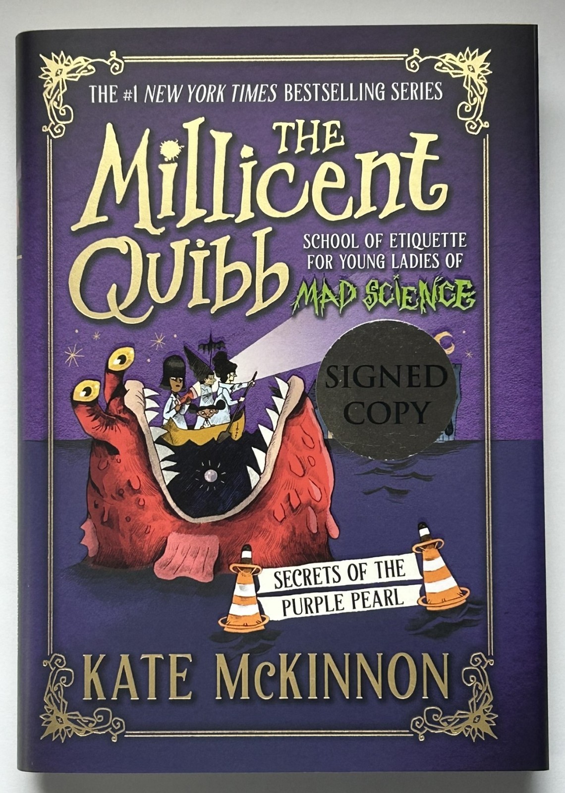 SIGNED Secrets of the Purple Pearl by Kate McKinnon FIRST EDITION New & Unread