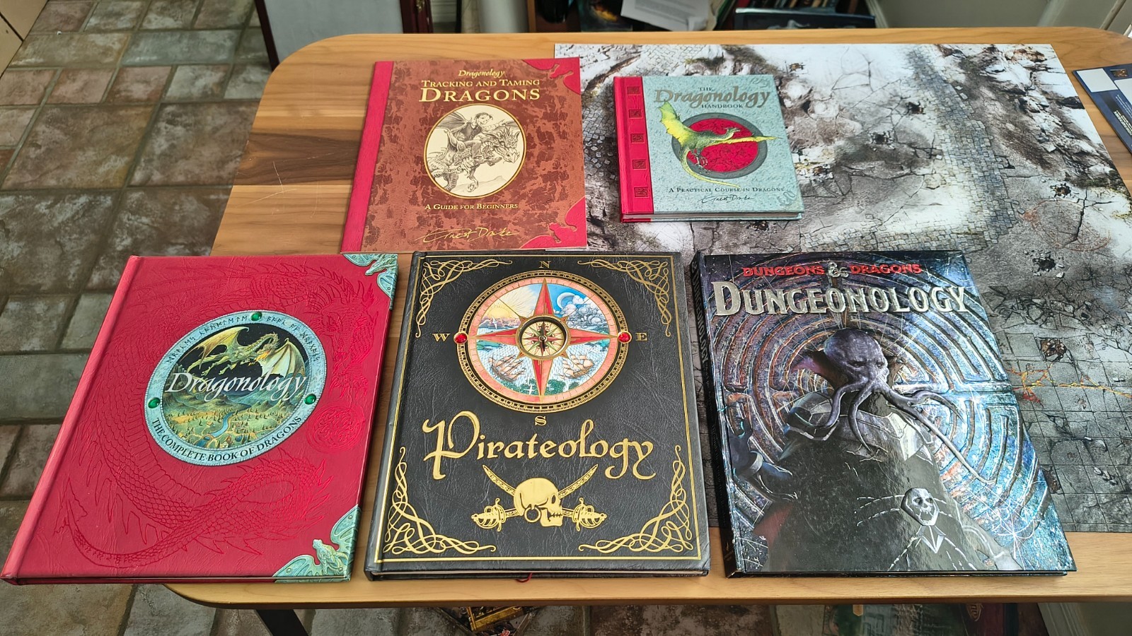 Ology Books lot of 3: Dragonology, Pirateology, Dungeonology + Dragon Handbook