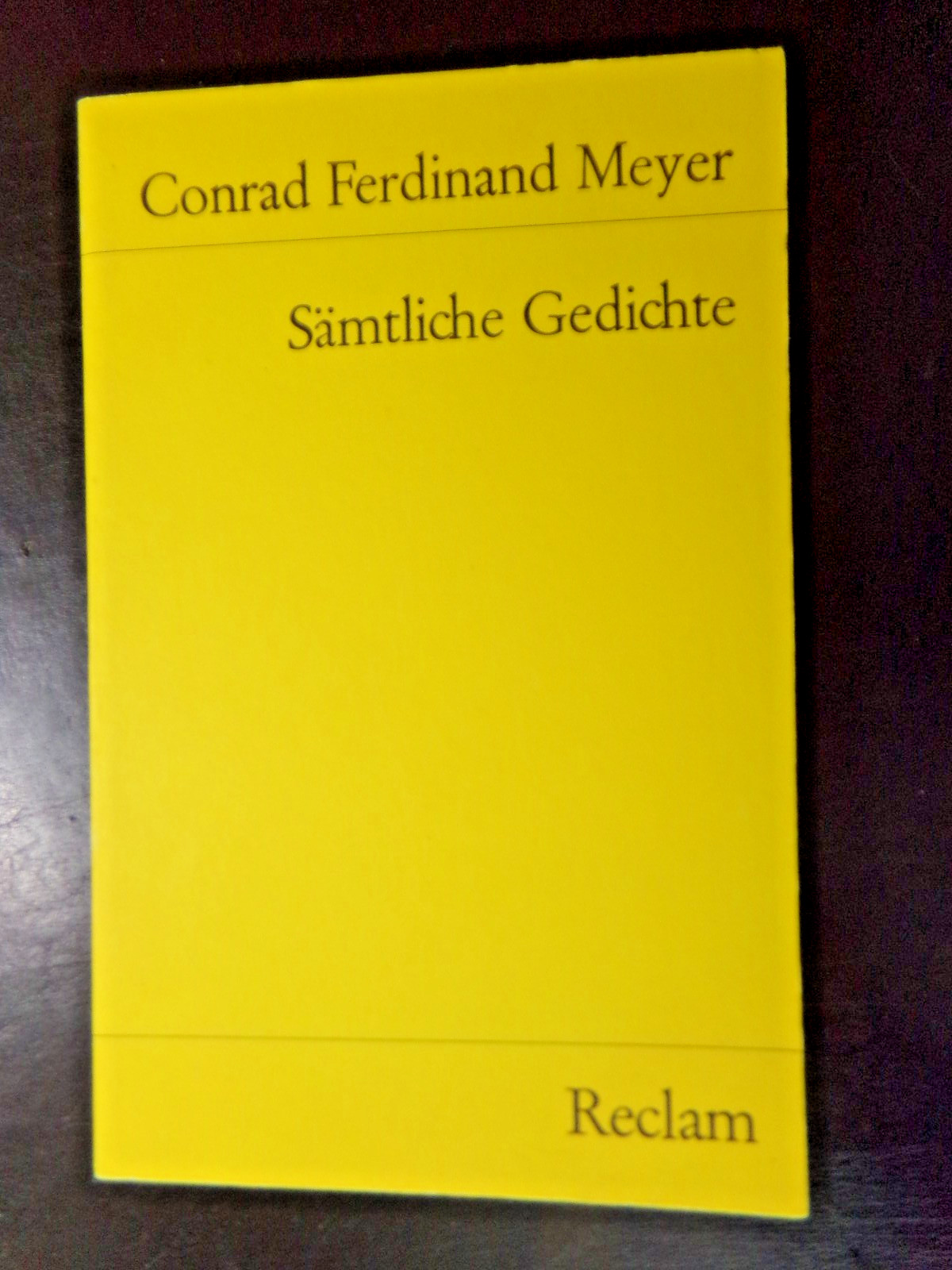 Reclam – Conrad Ferdinand Meyer – Sämtliche Gedichte – neu – 125