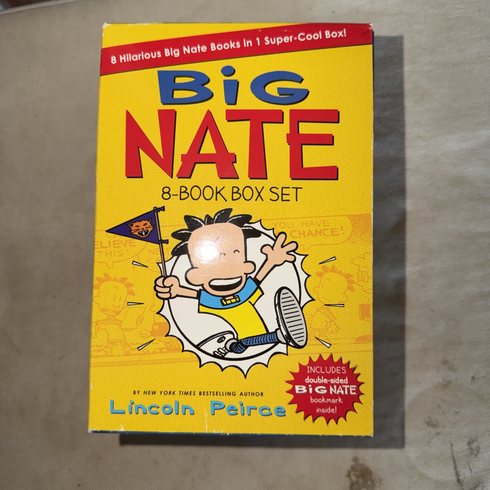 Big Nate 8 Book Box Set Lincoln Peirce Childrens Youth Comedy School Kids Read