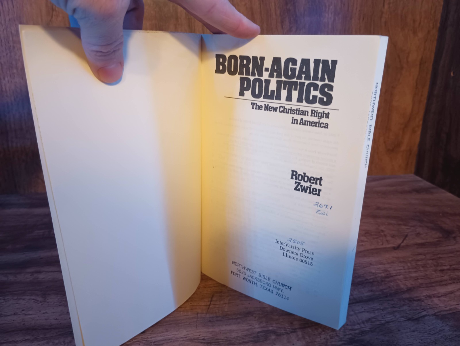 Born-Again Politics – Robert Zwier – 1982 InterVarsity Press – Christianity & Po