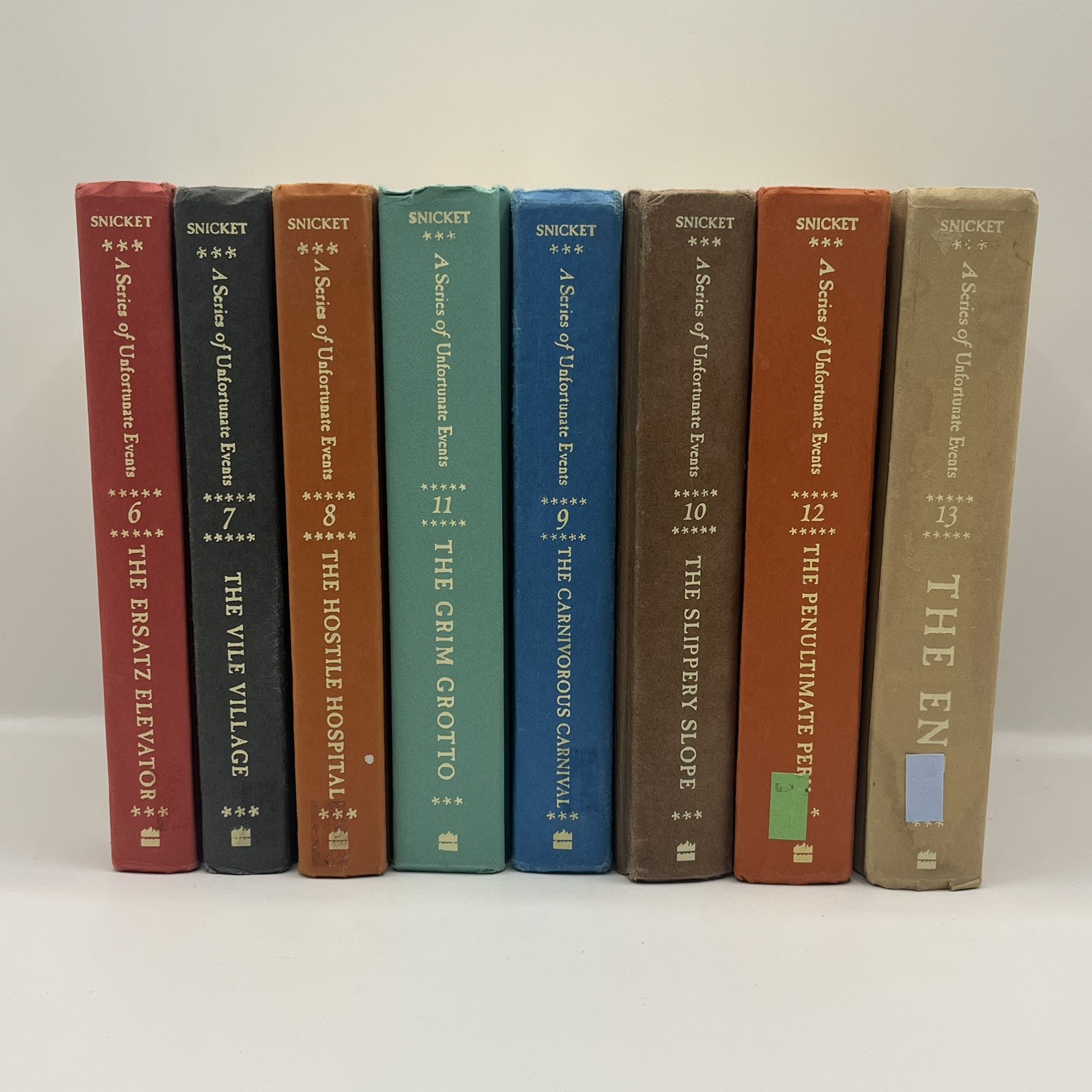 A Series of Unfortunate Events hardcovers 6-13 Autobiography Book Lot