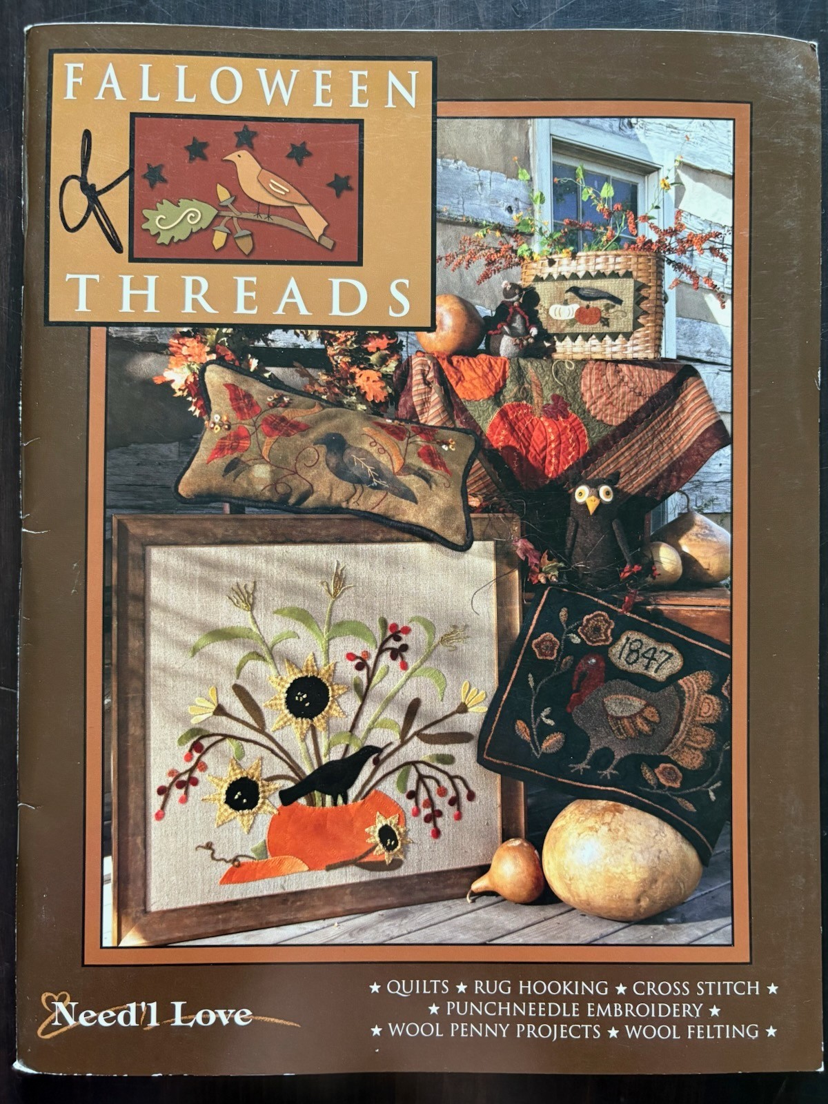 Falloween Threads Need’l Love Autumn Projects Book Crafts Patterns Included