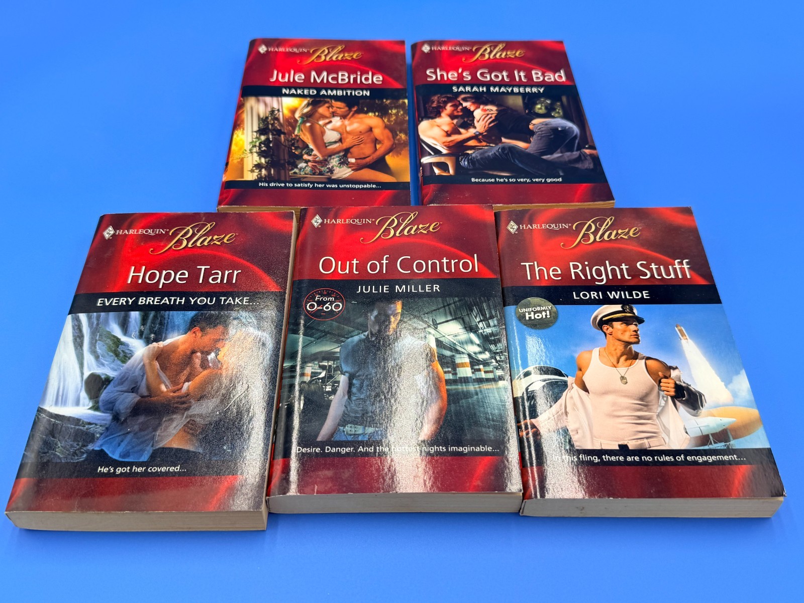 Harlequin Blaze Books Lot of 5 Romance Novels