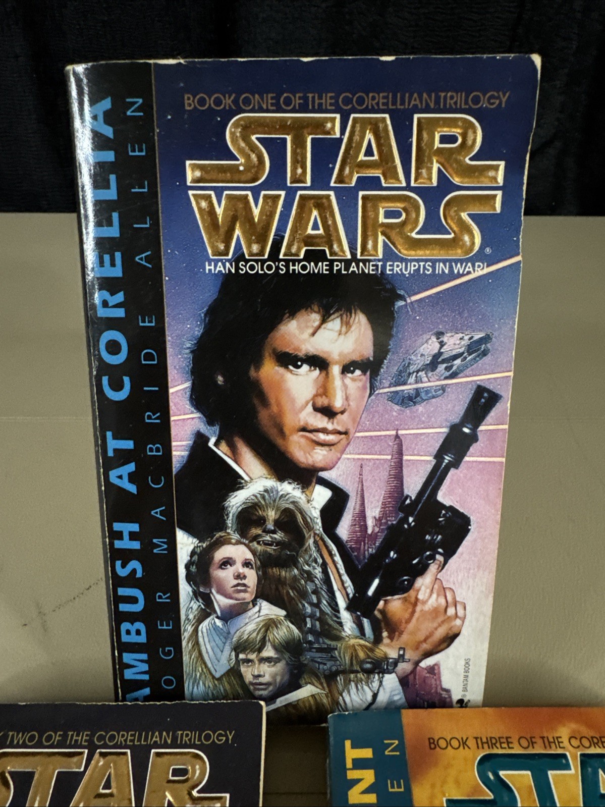 Star Wars: THE CORELLIAN TRILOGY Complete Roger Macbride Allen 1-3 PB Book lot