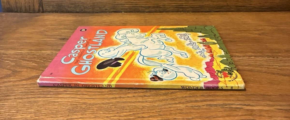 Casper the Friendly Ghost in Ghostland Wonder Books Vintage 1965 Washable Cover
