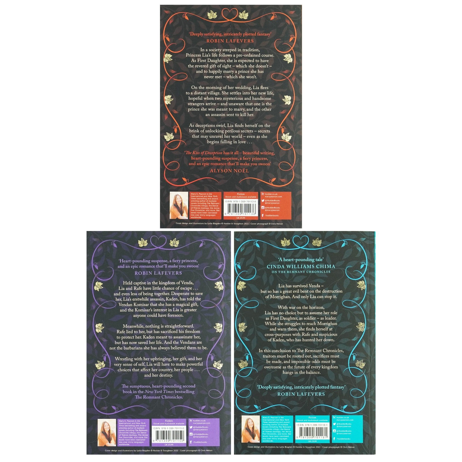 The Remnant Chronicles Series by Mary E. Pearson: 3 Books Set – PB
