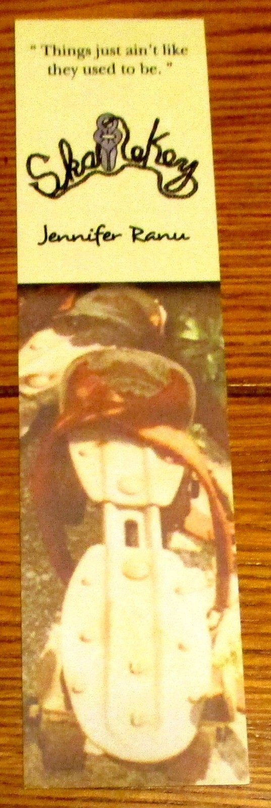 2011 Skatekey by Jennifer Ranu Softcover Book SIGNED 164 Pages W/Bookmark