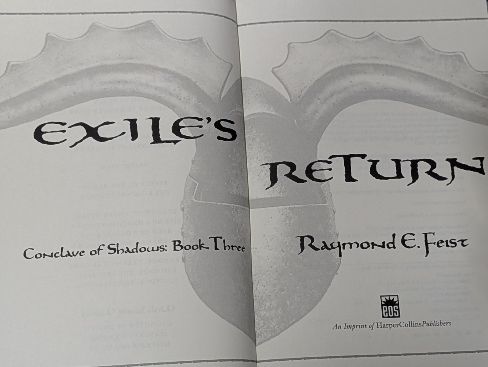 Raymond E. Feist Conclave of Shadows 3-Book 1st/1st Set Eos HC/DJ LN Mylar2003