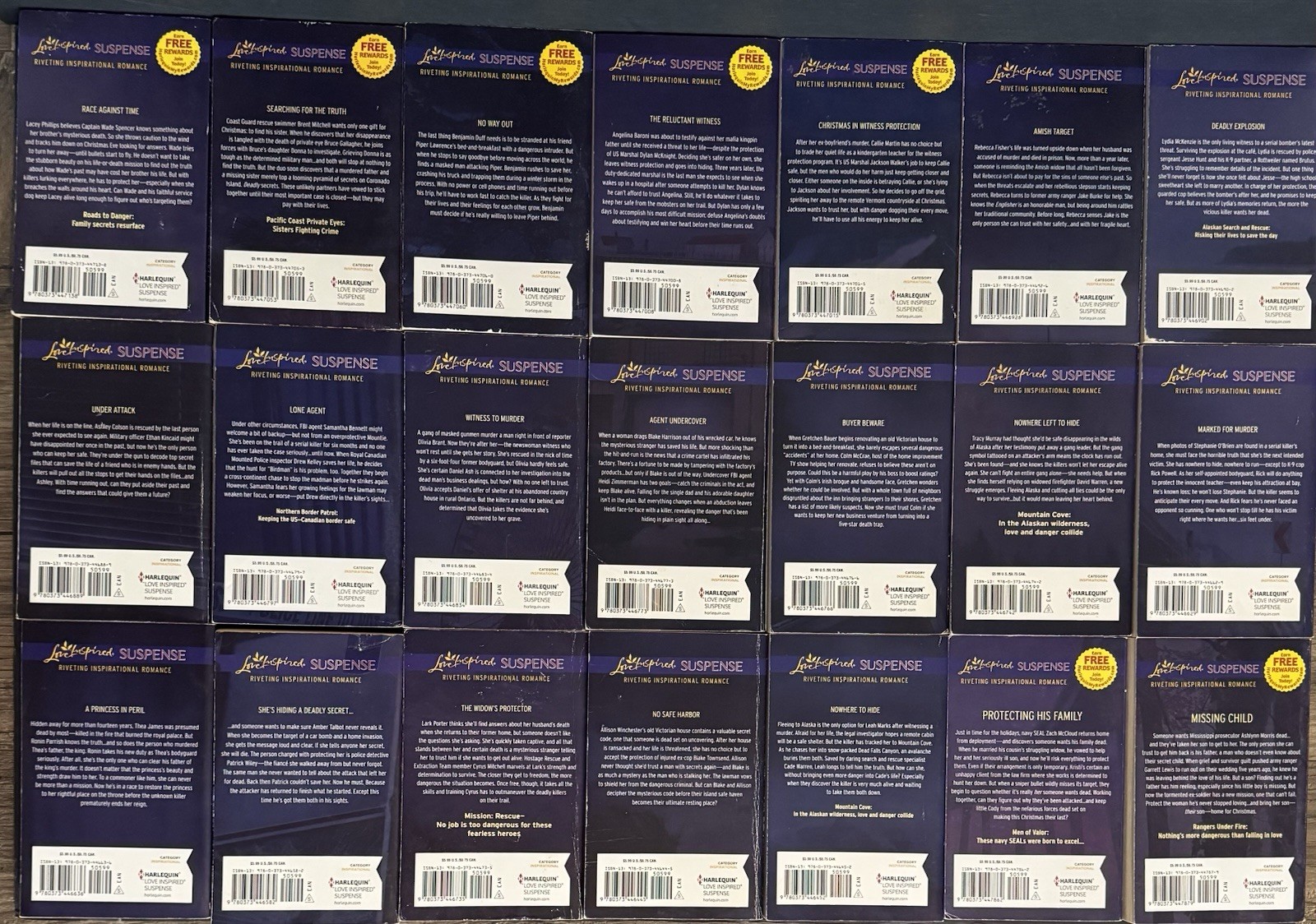 152 Love Inspired Suspense 2010-2019- All books pictured