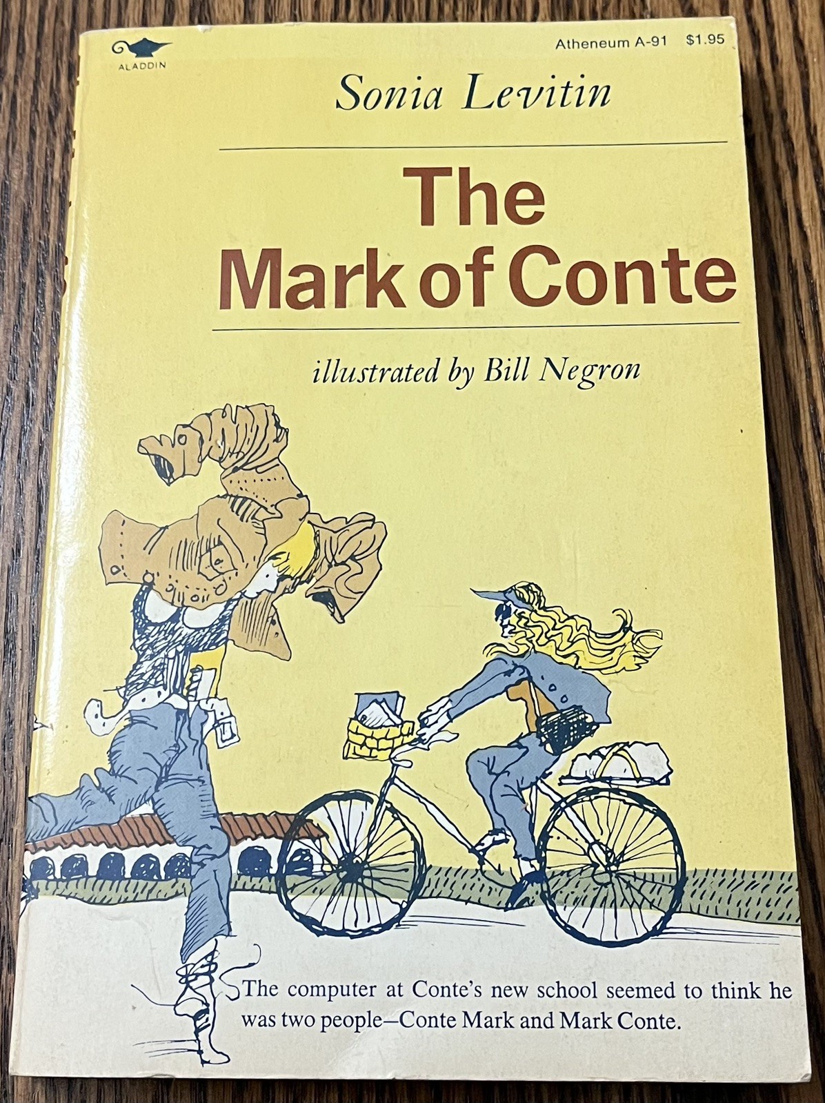 THE MARK OF CONTE : by Sonia Levitin : illus Bill Negron : vintage