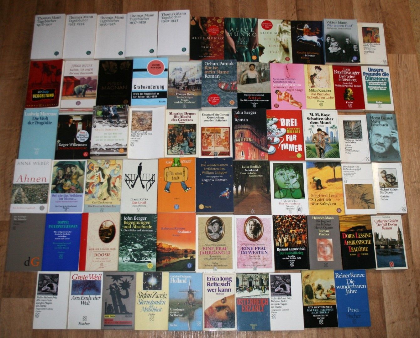 65 Taschenbücher FISCHER VERLAG – Literatur, Klassiker, Belletristik. Konvolut.